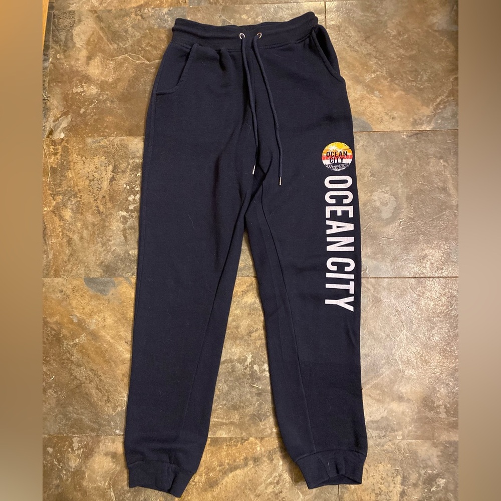 Adult Small Ocean City Navy Blue Sweatpants